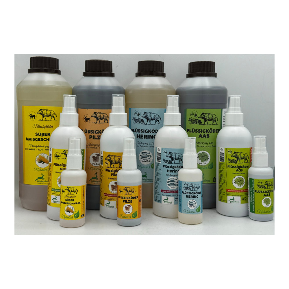 Wildlutscher Flüssigköder und Köderspray verschiedene Varianten