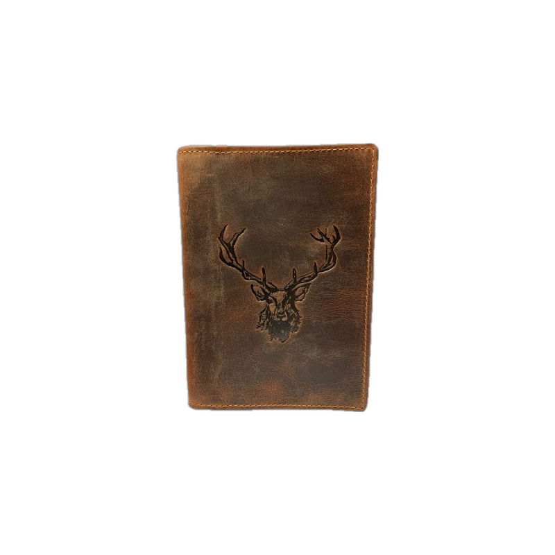 Farm-Land Jagdschein-Etui Keiler/Hirsch