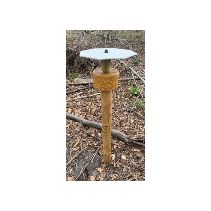 Wildlutscher Befestigungsset Pfahlanbringung für Lecksteine