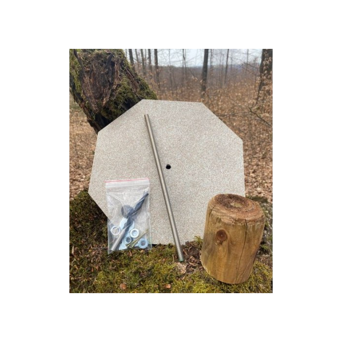 Wildlutscher Befestigungsset Pfahlanbringung für Lecksteine