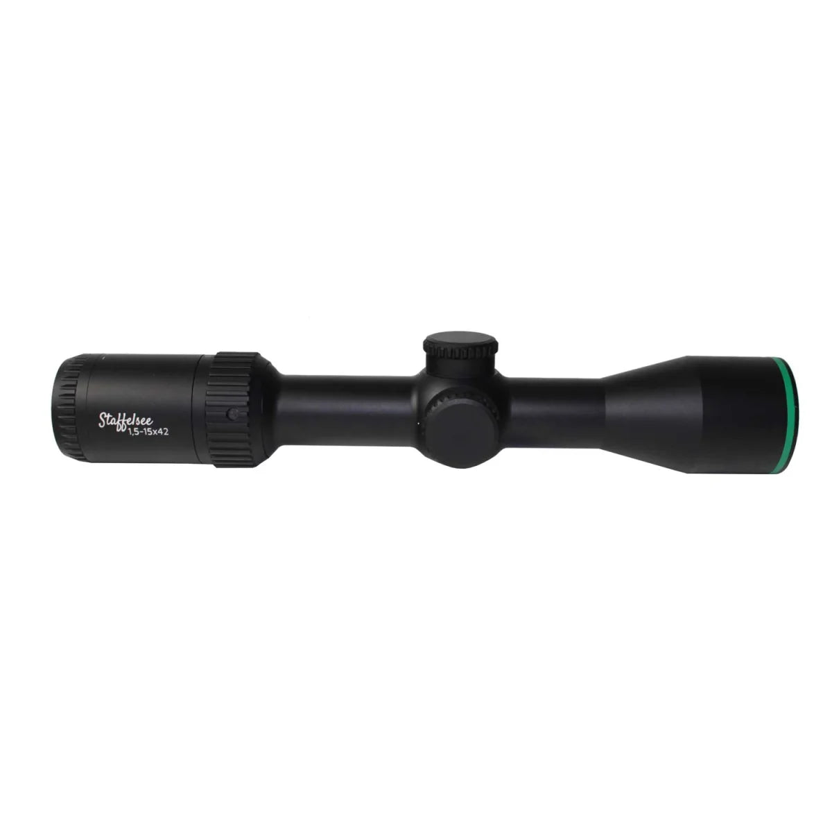 Staffelsee 1,5-15x42 LD V2 Leuchtfaser-Absehen 4 (kurze Bauform)